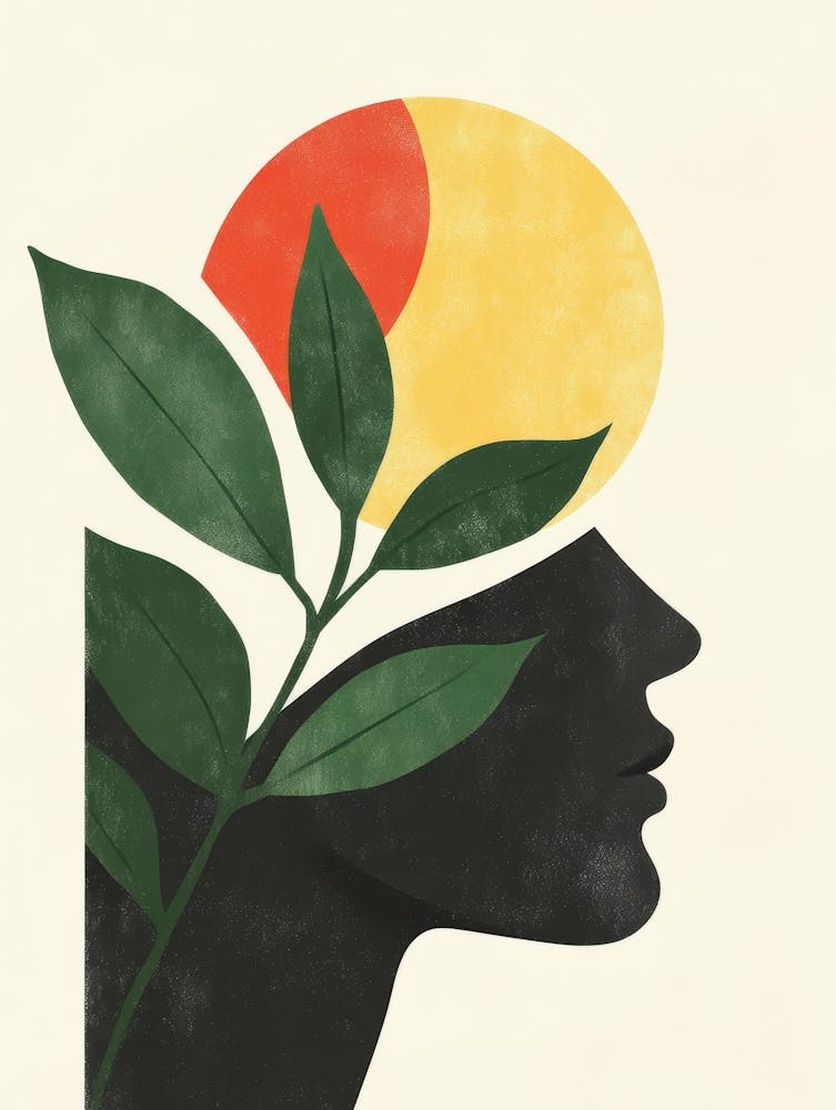 Portrait Of A Woman With Leaves 25