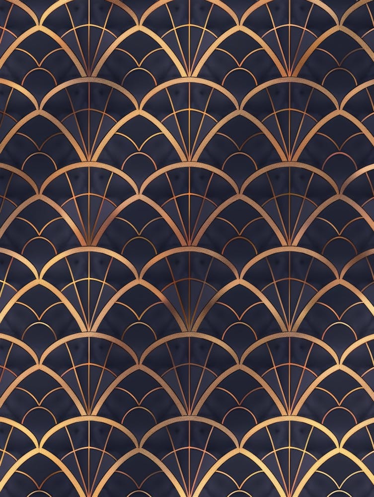 Gold Deco Wallpaper