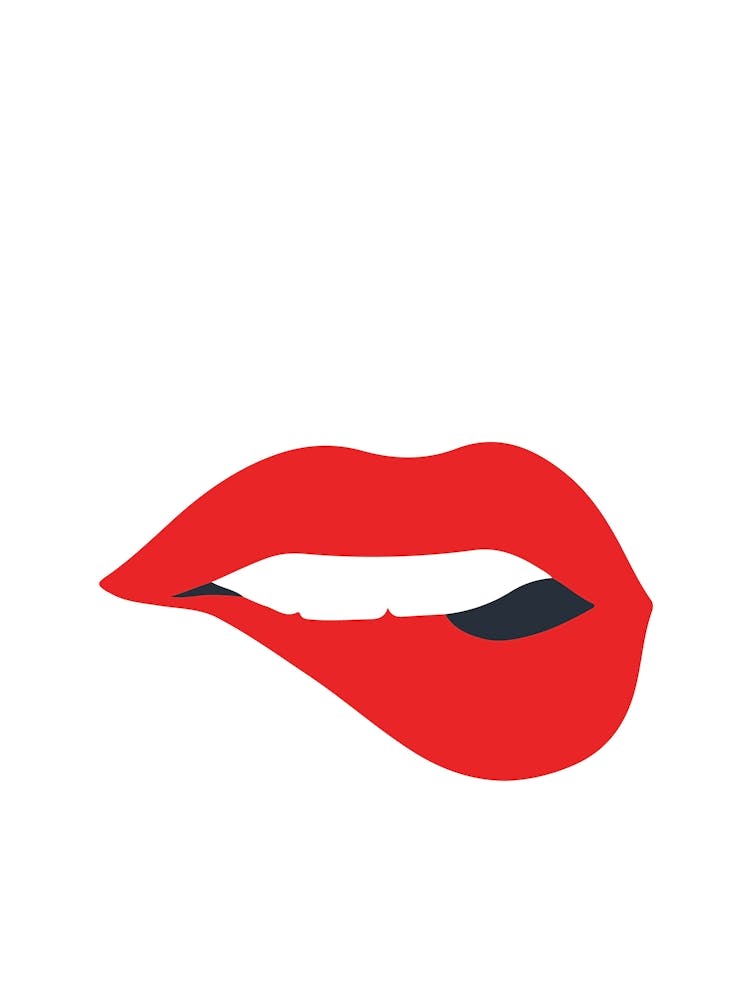 Red Lips Vector Illustration