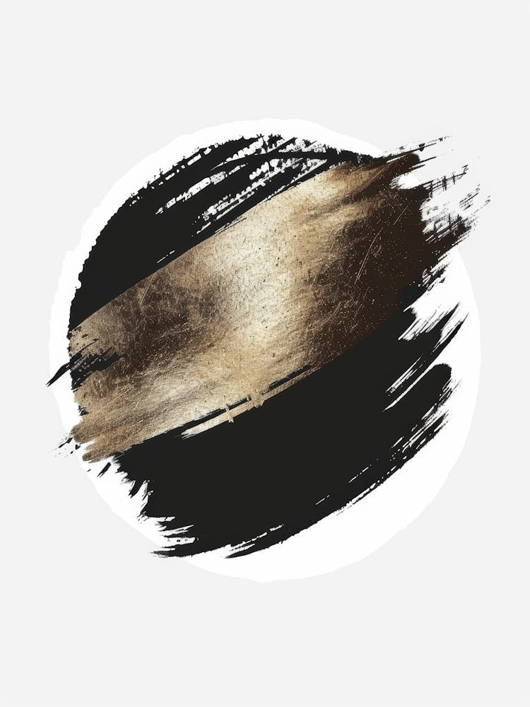 Gold Brush Strokes 13