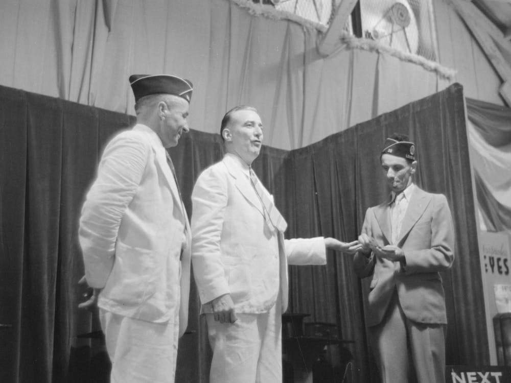 Magician Giving Performance, State Fair, Donaldsonville, Louisiana By Russell Lee