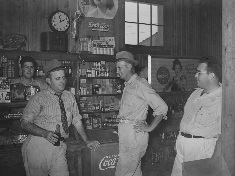 Farmers Of Cooperative Association, Community Manager In Center, Lake Dick Project, Arkansas By Russell Lee
