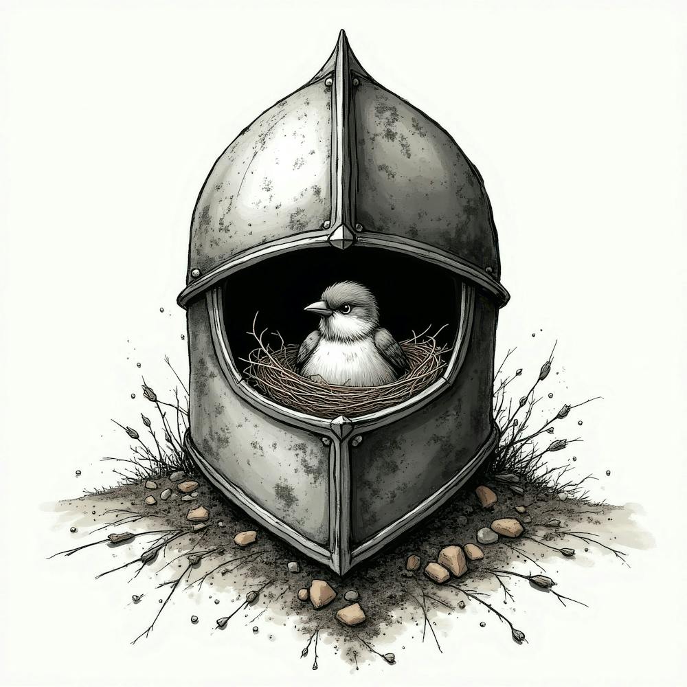Bird In A Helmet