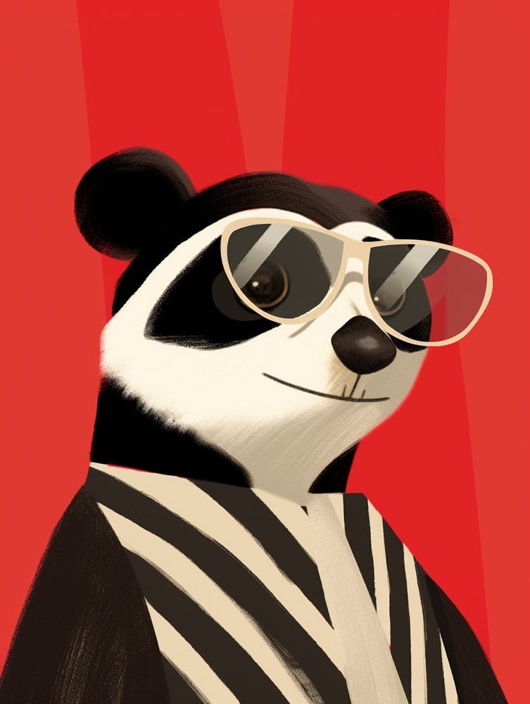 Little Badger 3 Wearing Sunglasses