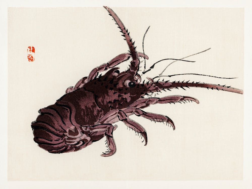 Crayfish, Kōno Bairei