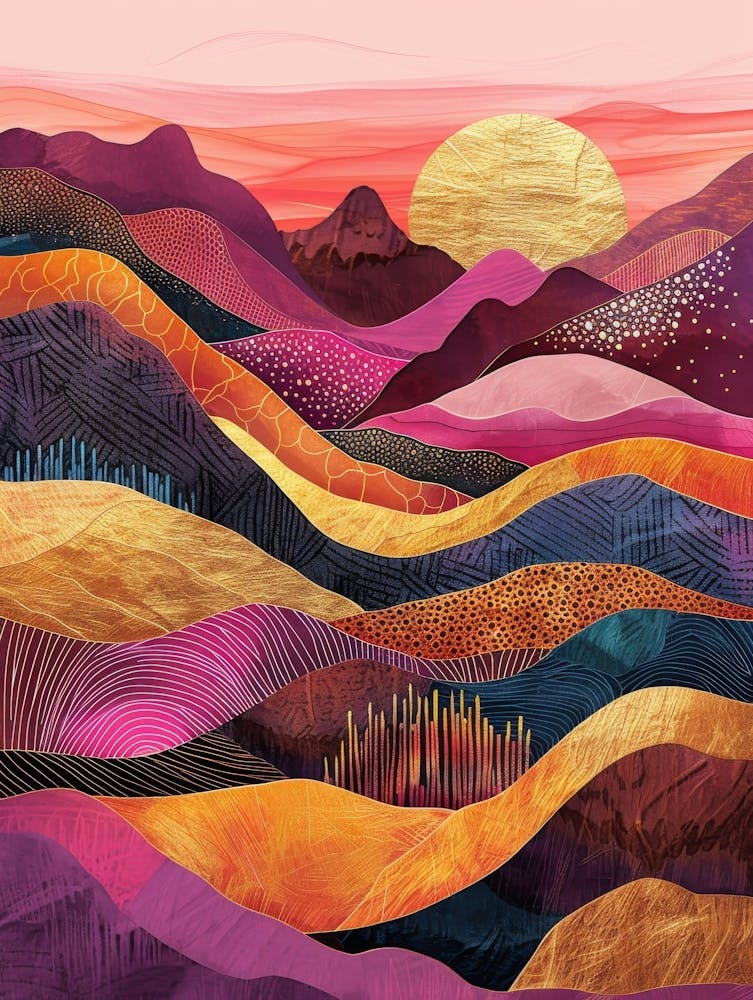 Coucher de Soleil dans les Montagnes 33