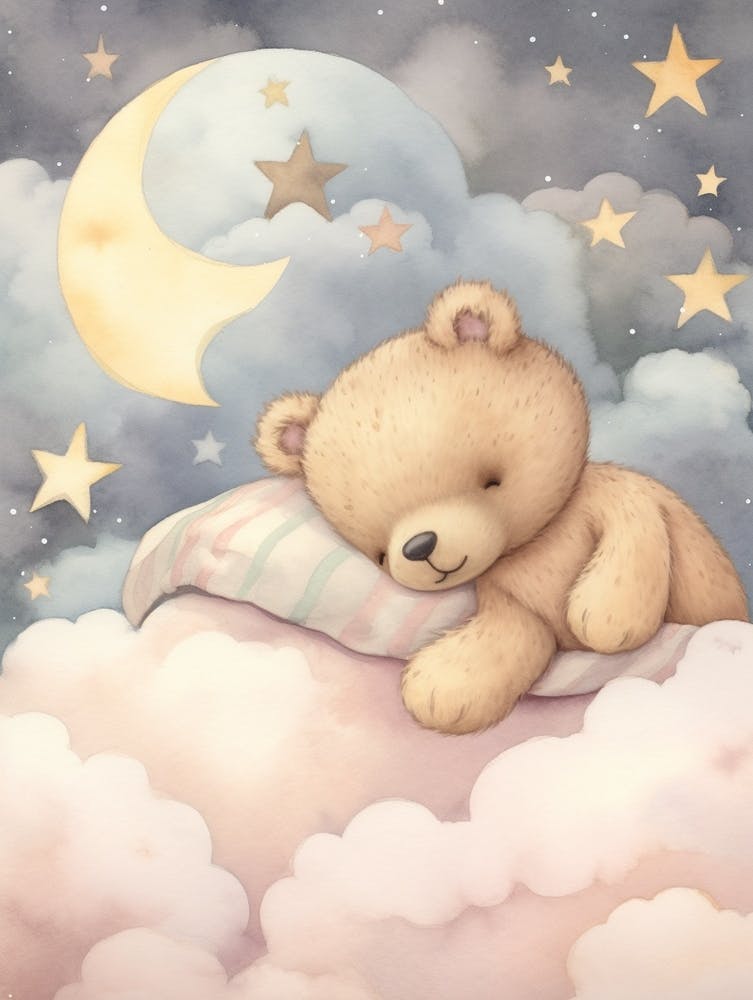 Sleeping Baby Bear Cub 2