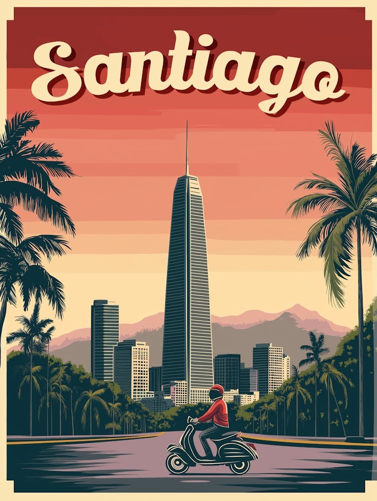 Stunning Santiago, Chile Poster