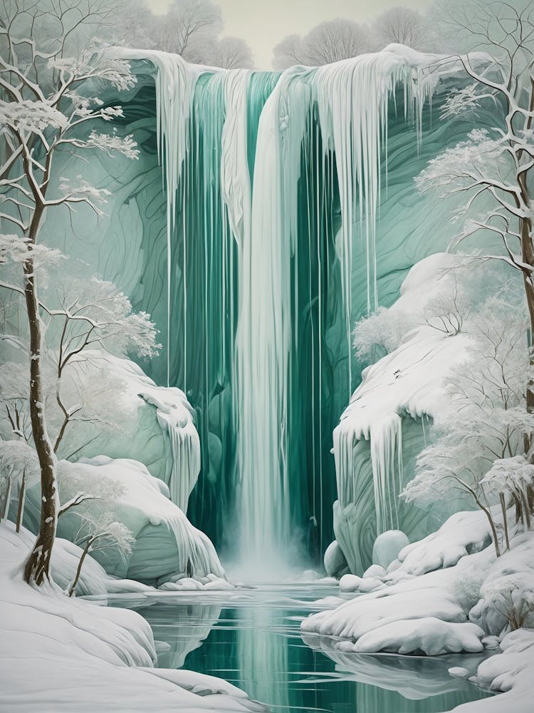 Winter Wonderland Waterfall no1 1