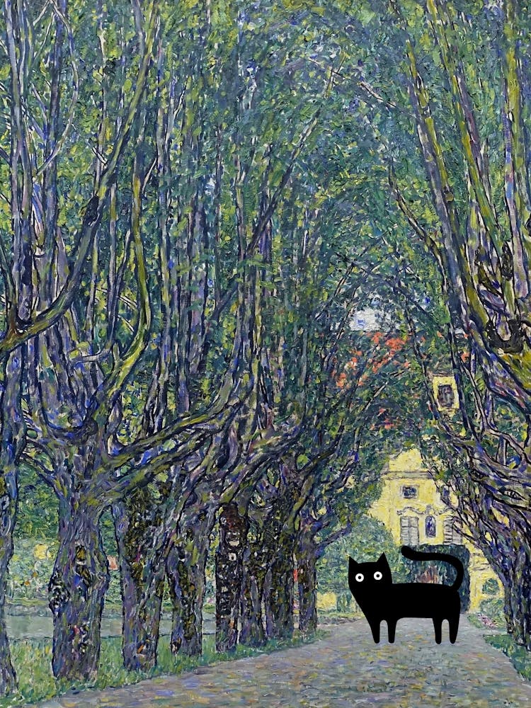 Cats In Famous Gardens Klimt Allee At Schloss Kammer
