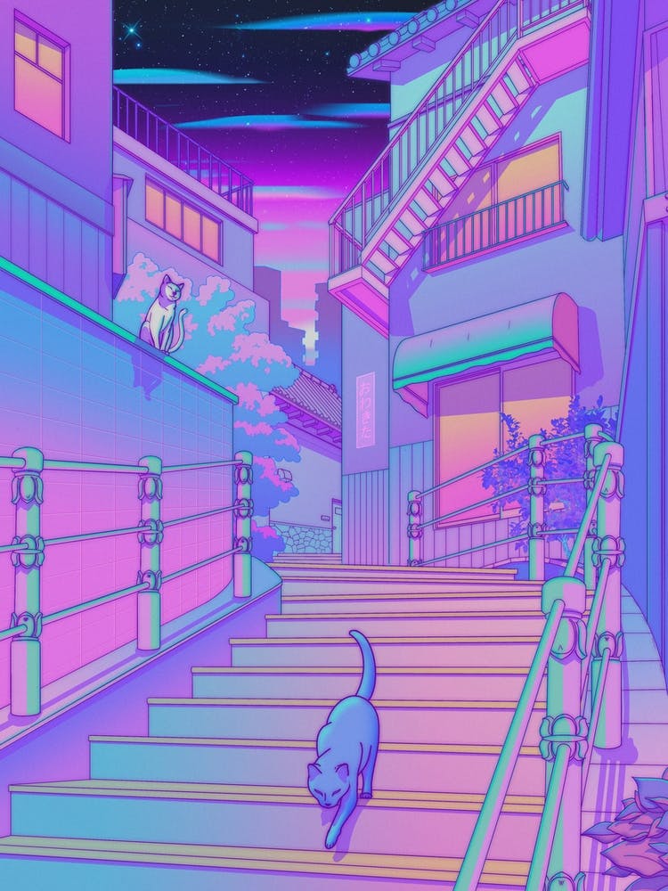 Nightfall In Neko City