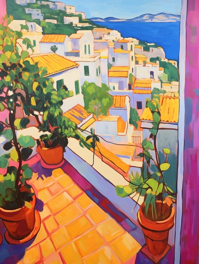 Positano Italy 1 Fauvist Painting
