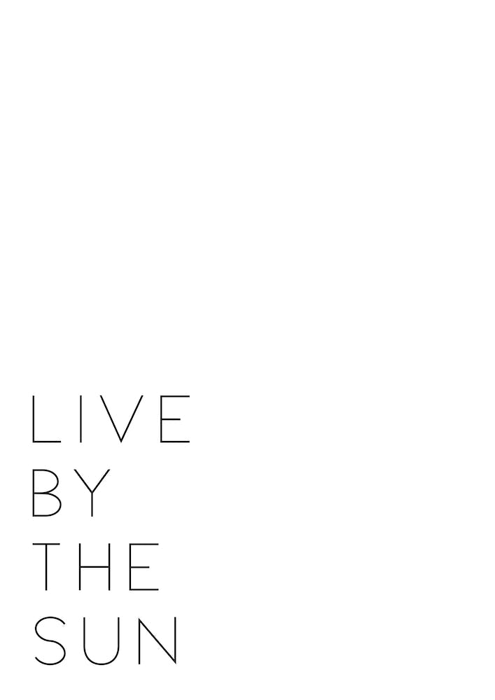 Live By The Sun