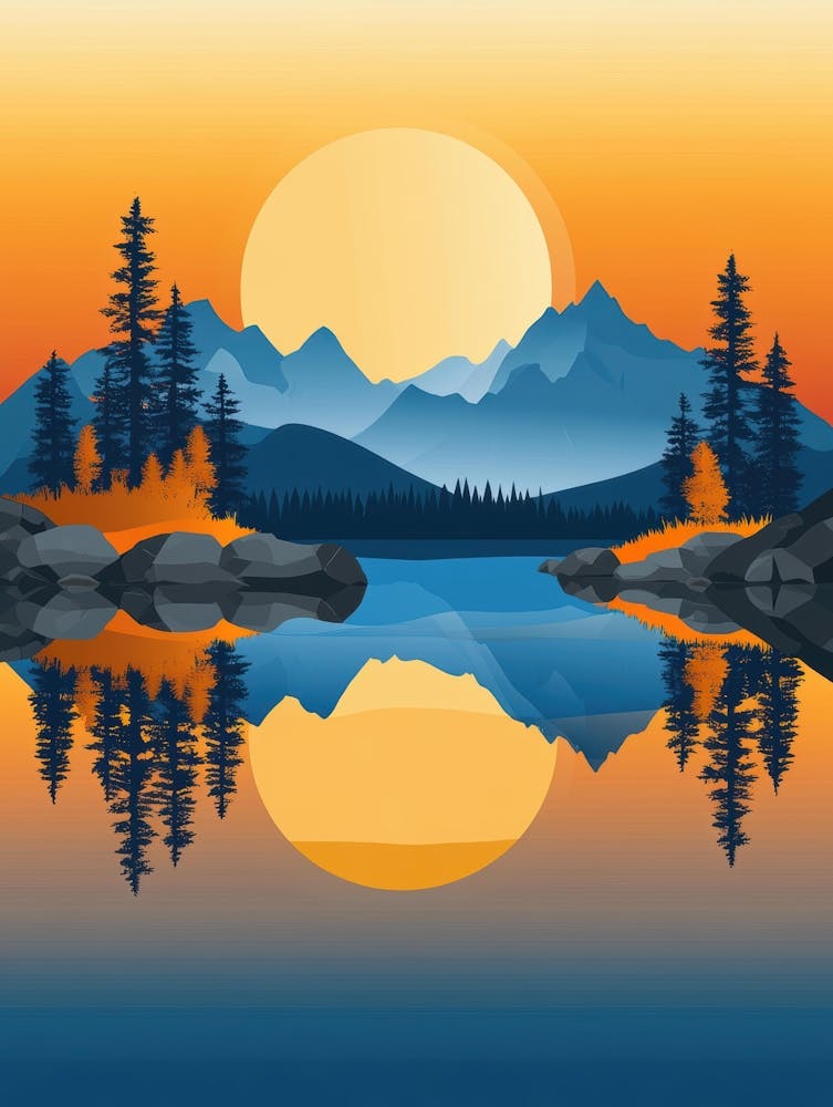 Sunset In The Mountains 107