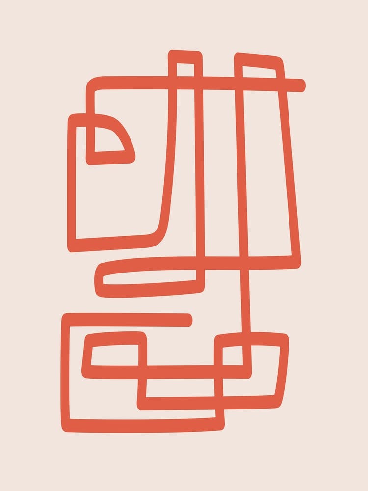 Daily Commute Red In Cream