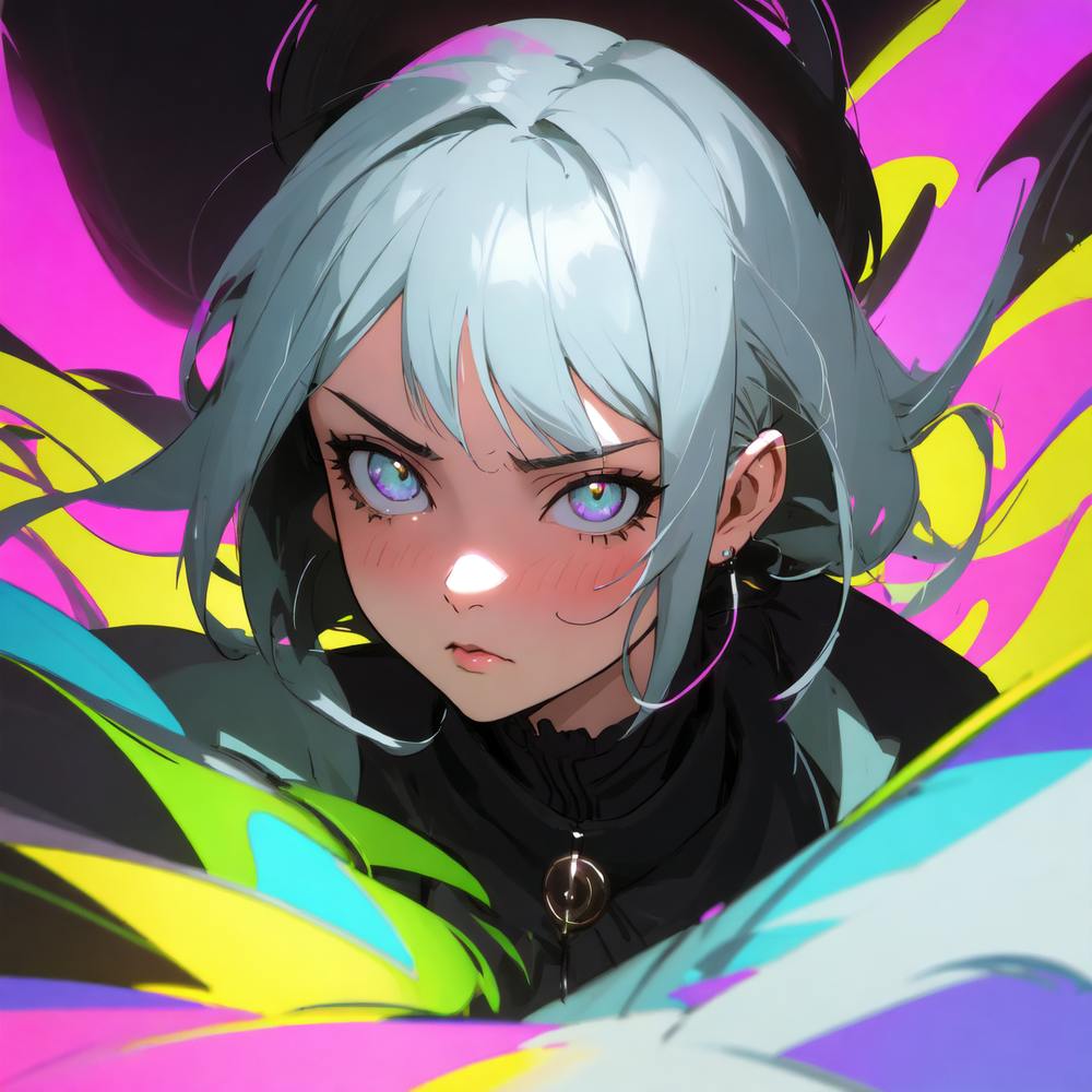 Anime Girl With Blue Eyes, anime digital art style, by Shadee