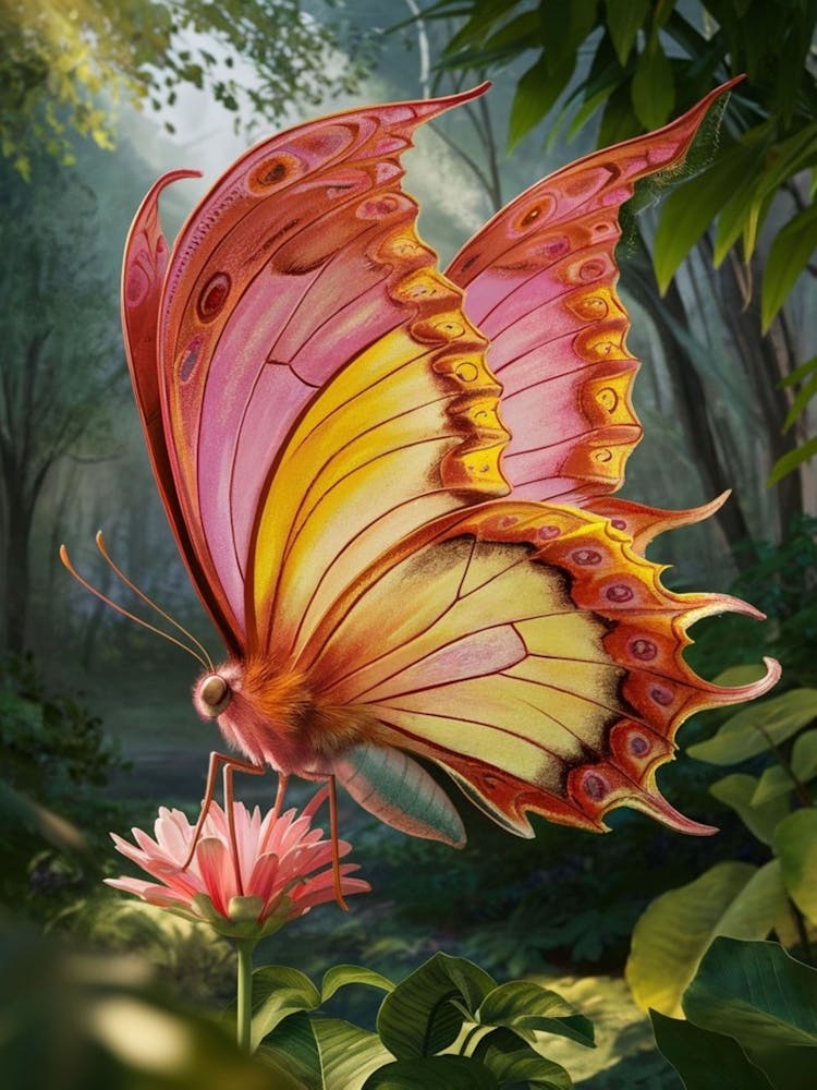 Butterfly In The Forest 1
