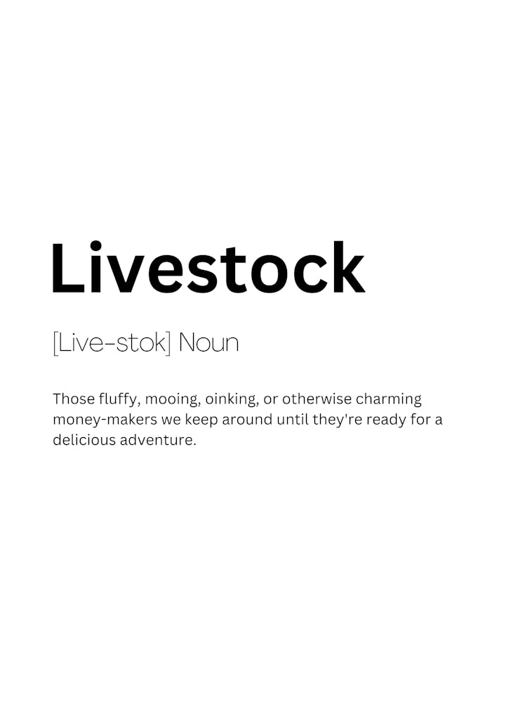 Livestock Definition Meaning