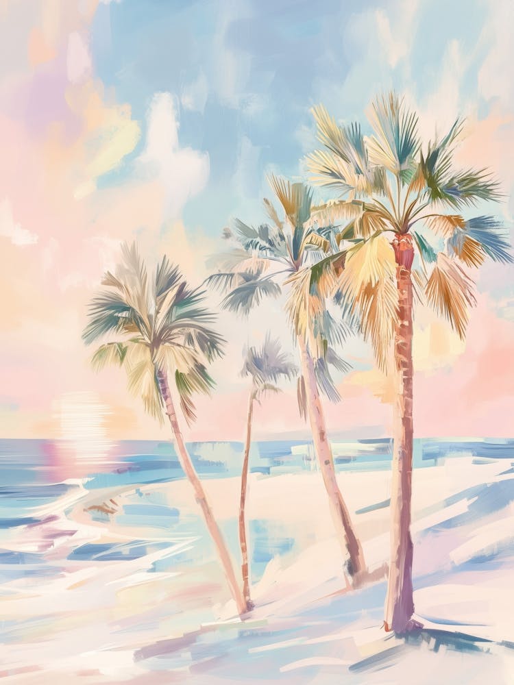 Palm Trees On The Beach