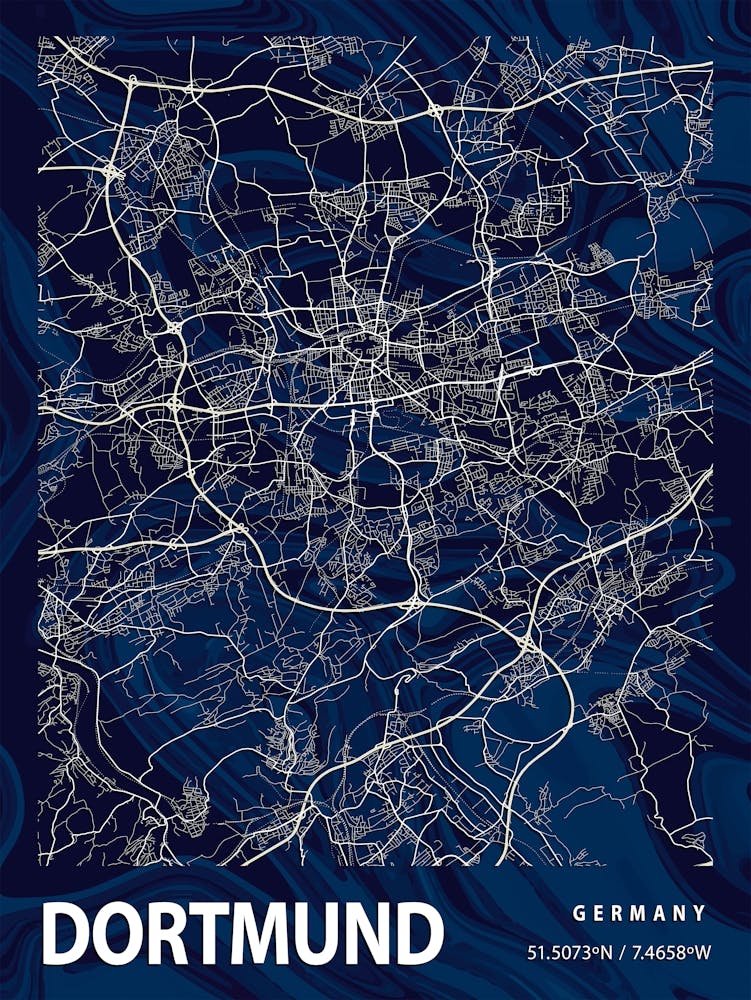 Dortmund Crocus Marble Map