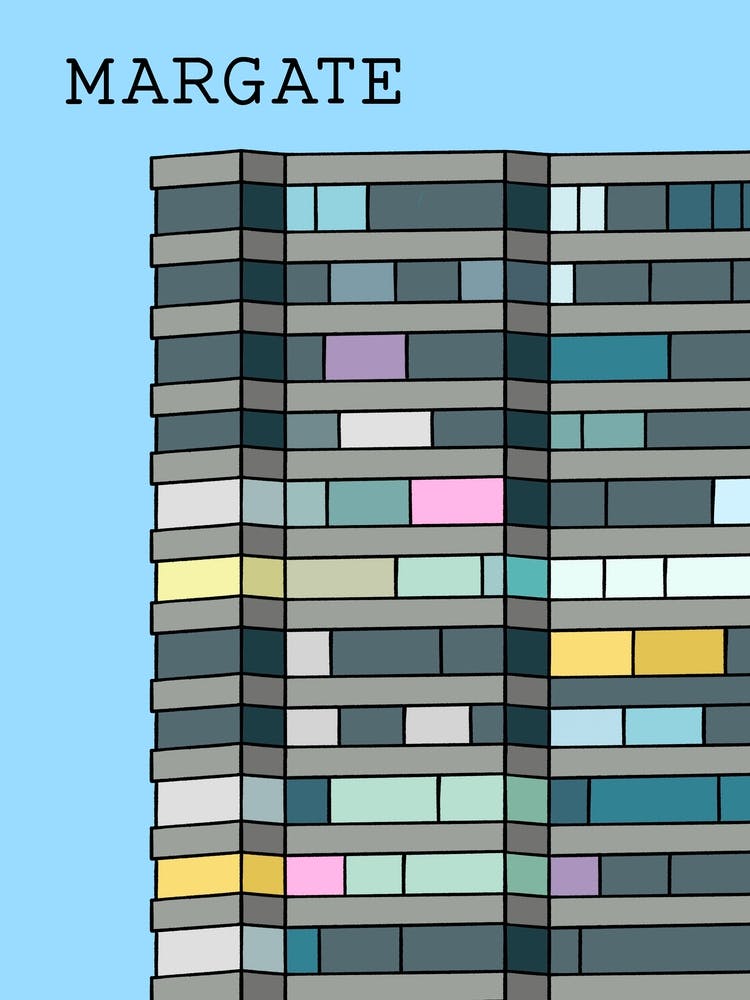 Margate Flats Blue Sky