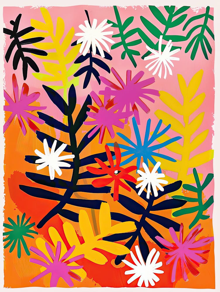 Baldaquin prismatique style Matisse