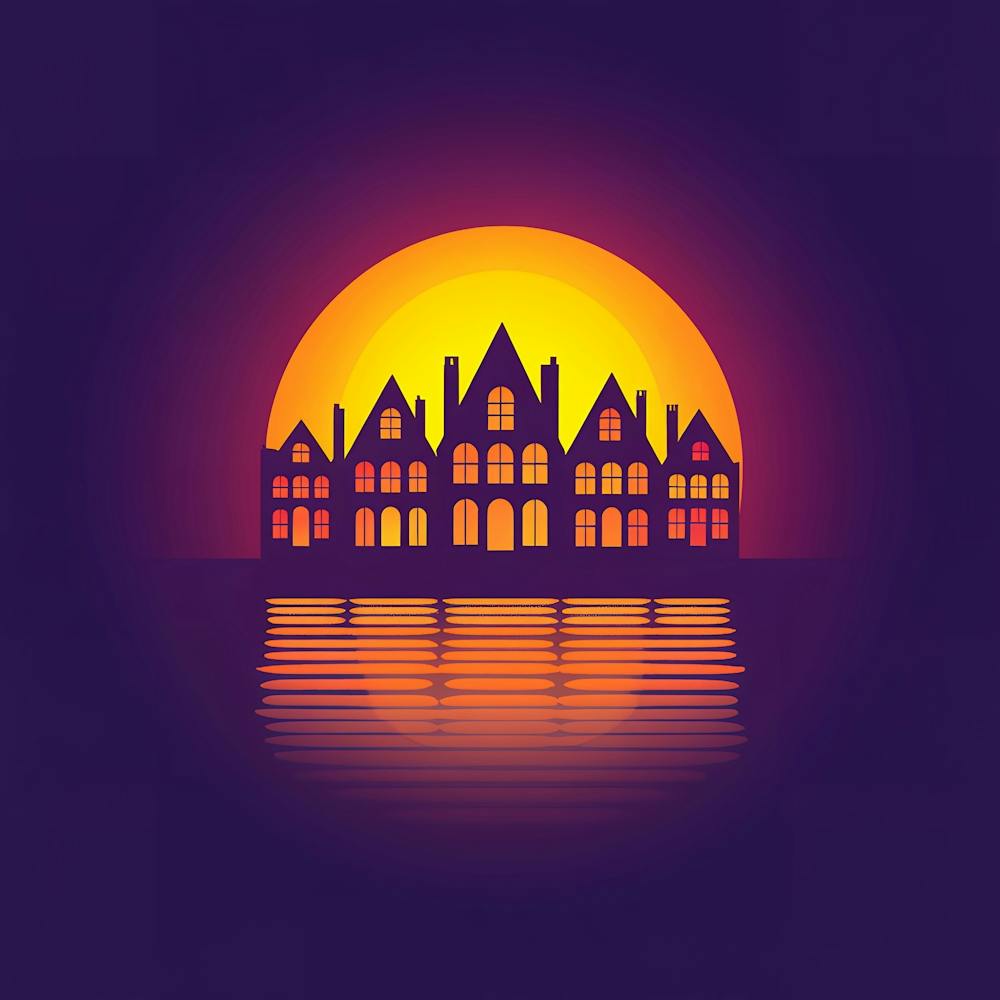 Sonnenuntergang in Amsterdam 1