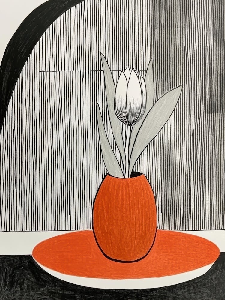 Tulip In A Vase 1