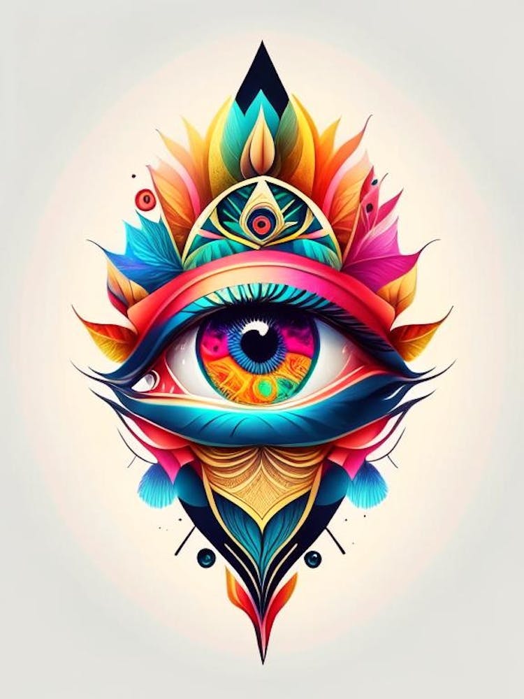 Collage Of Vision, Symbol, Third Eye Tattoo 1