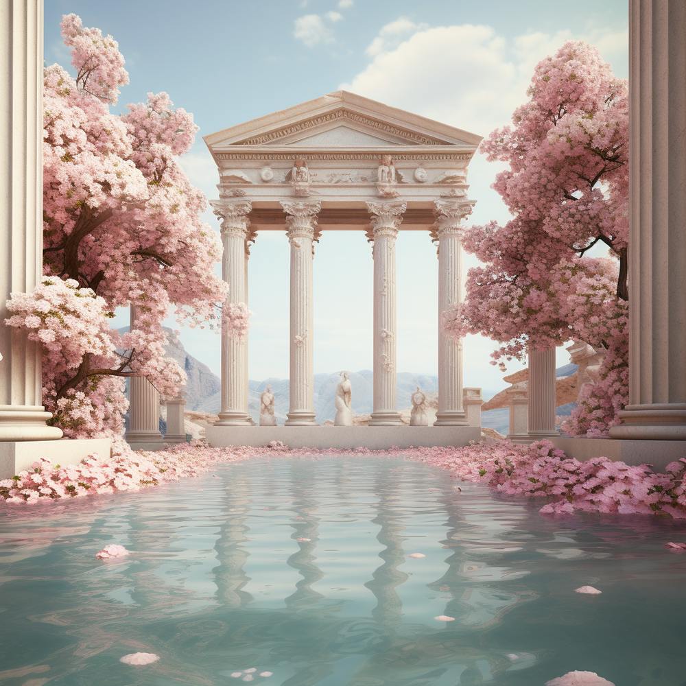 Blossoming Cherry Trees