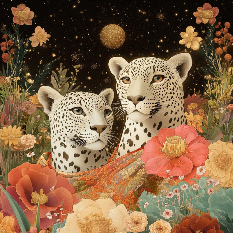 Leoparden in Blüte