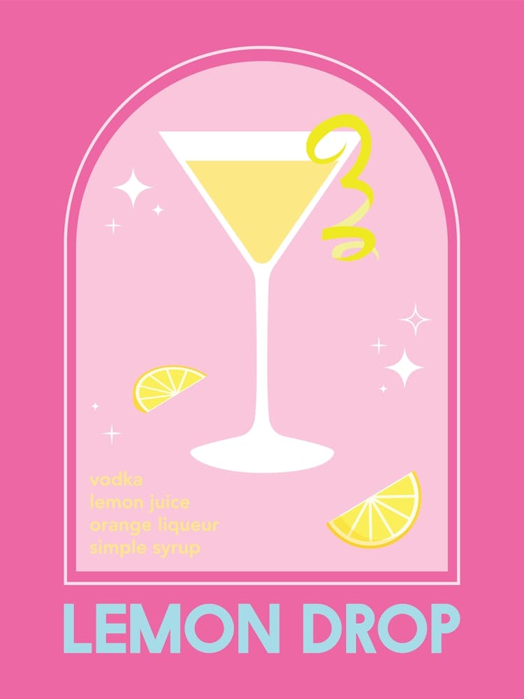 Lemon Drop Martini Cocktail