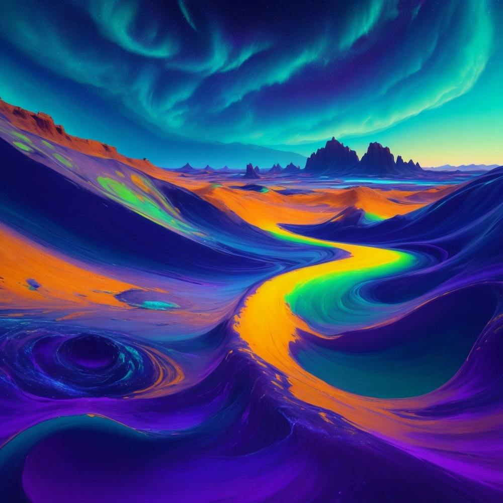 An Otherworldly Oil Painting An Ethereally