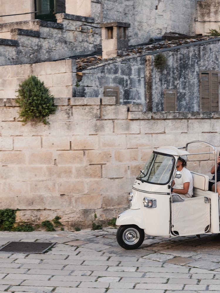 Vespa In The Italian Street