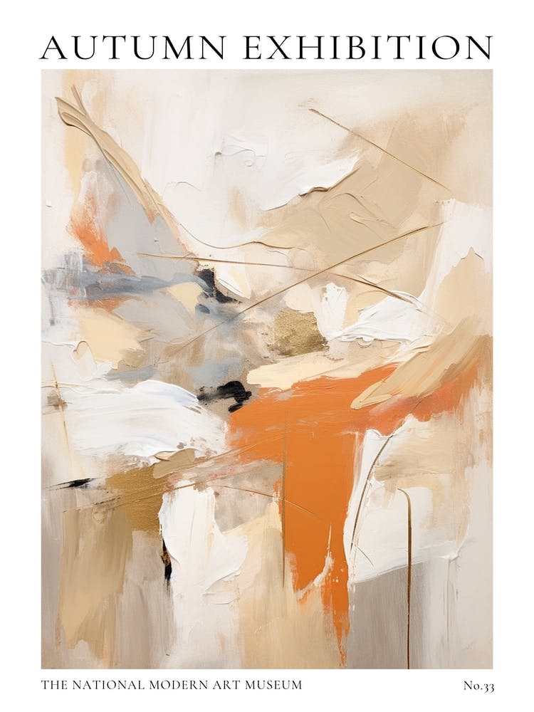 Autumn Exhibition Modern Abstract Poster 33