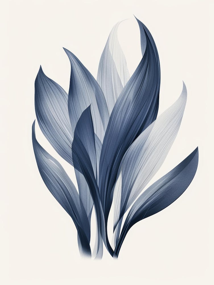 Blue And White Flower