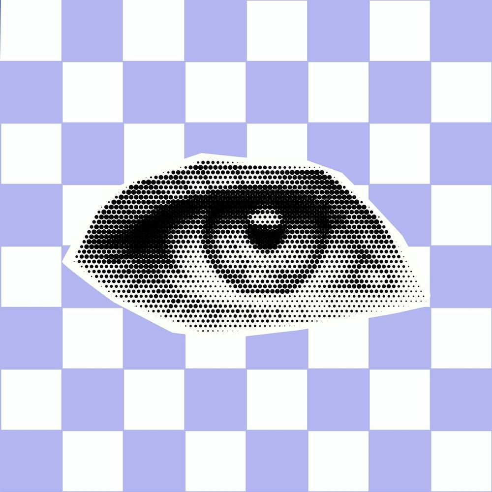 Checkerboard Eye Purple