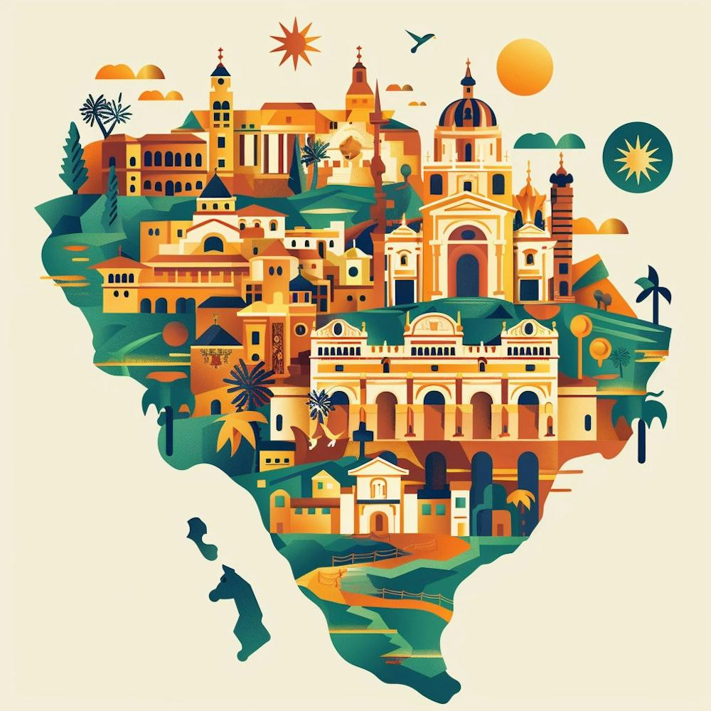 Illustration Of Colombia