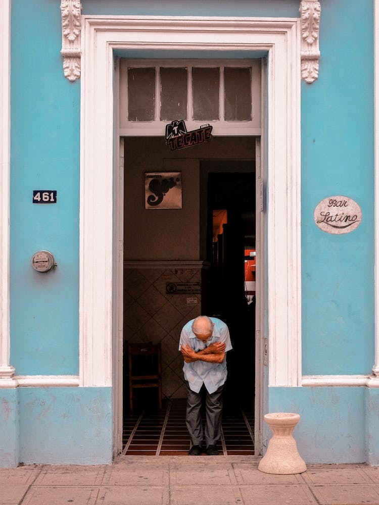 Blue Bar Latino In Merida Mexico