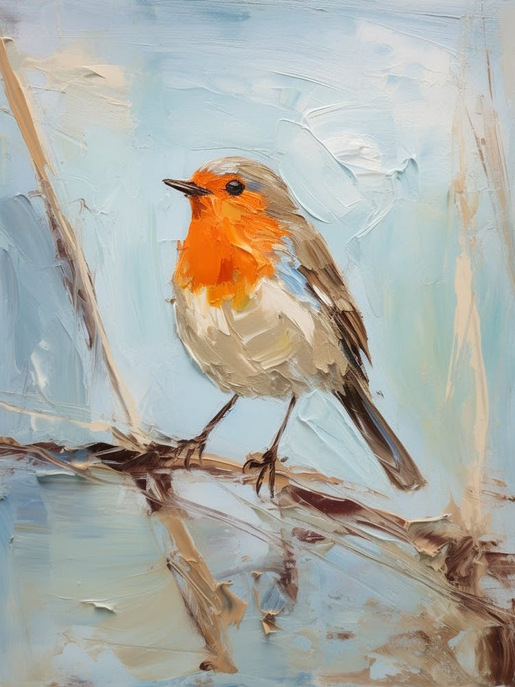 Bird Painting European Robin 2