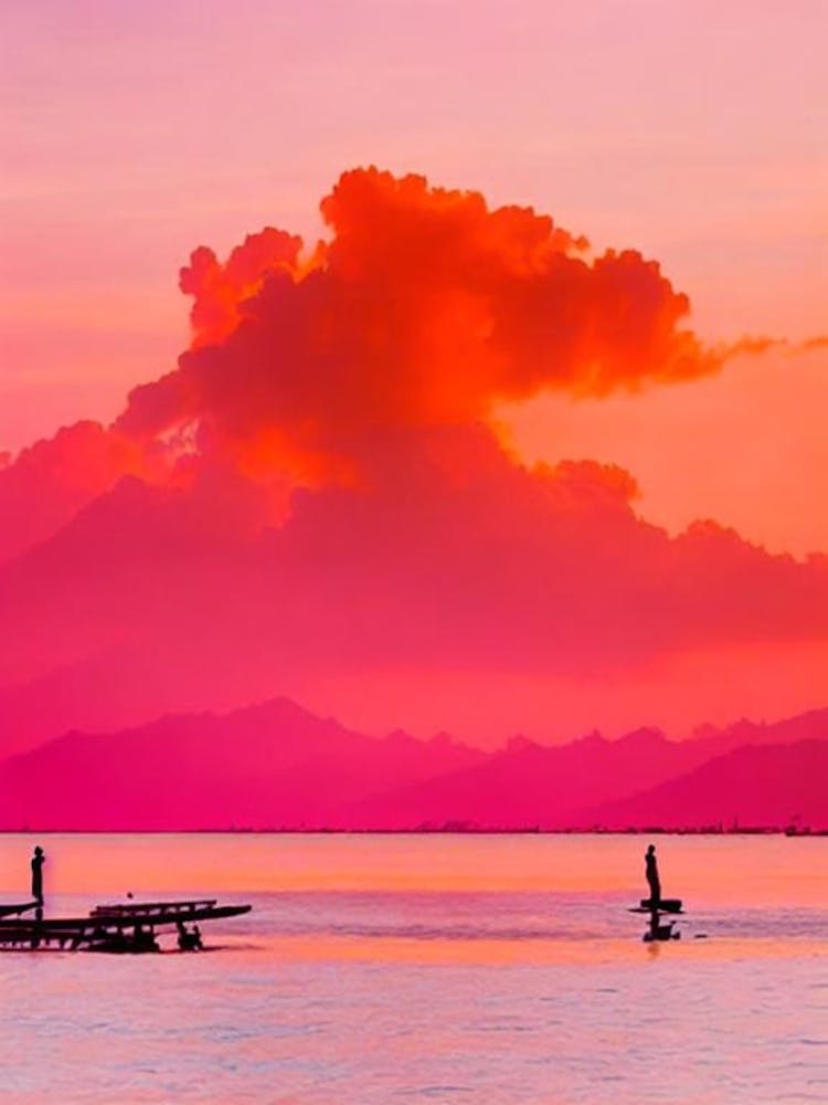 Gili Trawangan Beach, Indonesia Pink Beach
