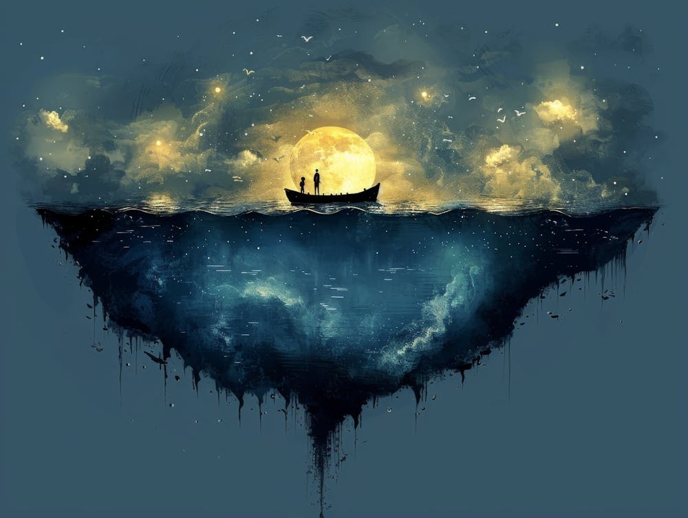 Moonlight Over The Ocean 1