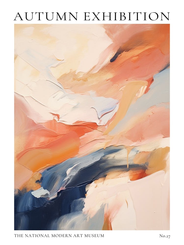 Autumn Exhibition Modern Abstract Poster 27