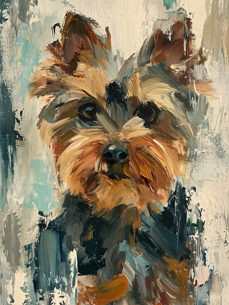 Yorkshire Terrier Acrylic Painting 6