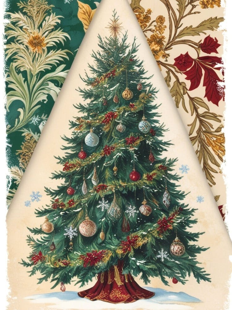 William Morris Christmas Tree 92