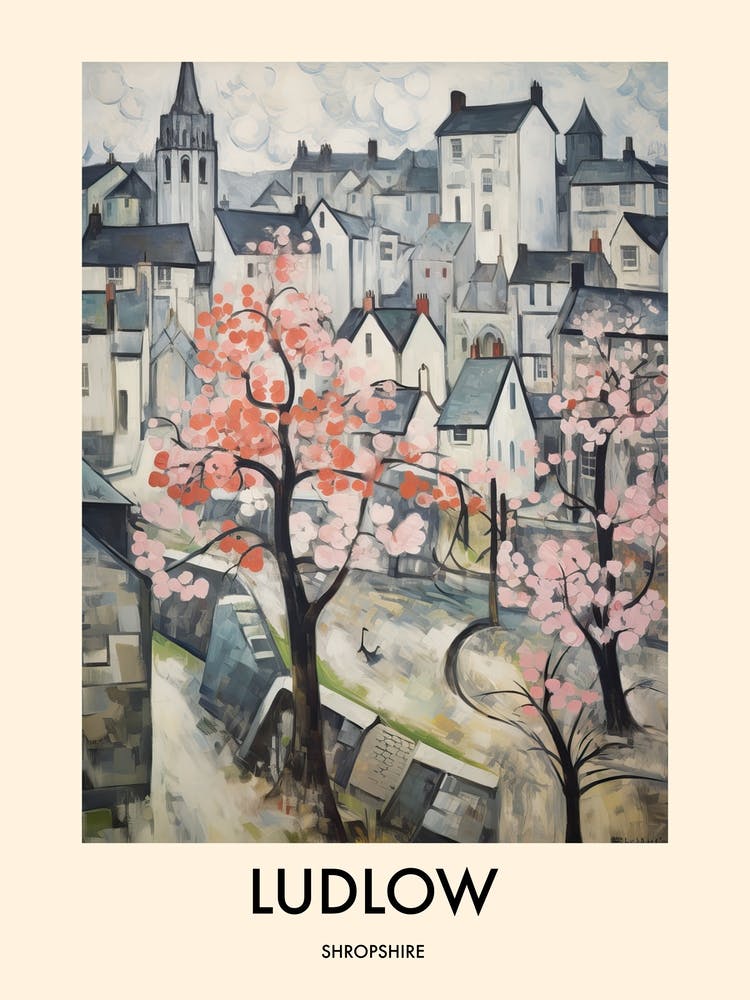 Ludlow (Shropshire) Painting 2 Travel Poster