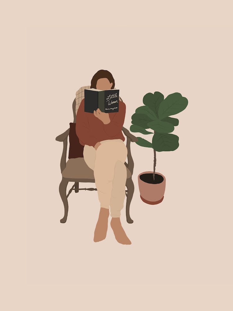 Fille En Lecture