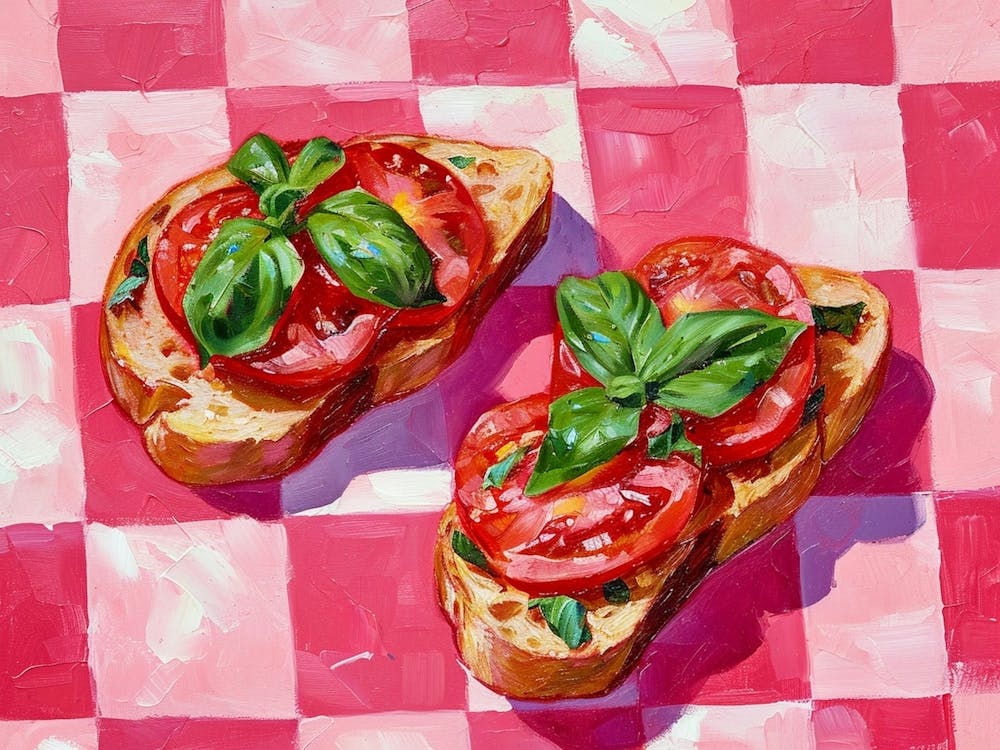 Bruscetta Pink Checkerboard 2