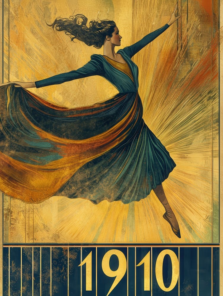 Aihrgdesign A Vintage Art Poster Of A 1910 Modern Dance Perfo 3aa43675 3d8a 49af Aa7f F6dfdea80390 0