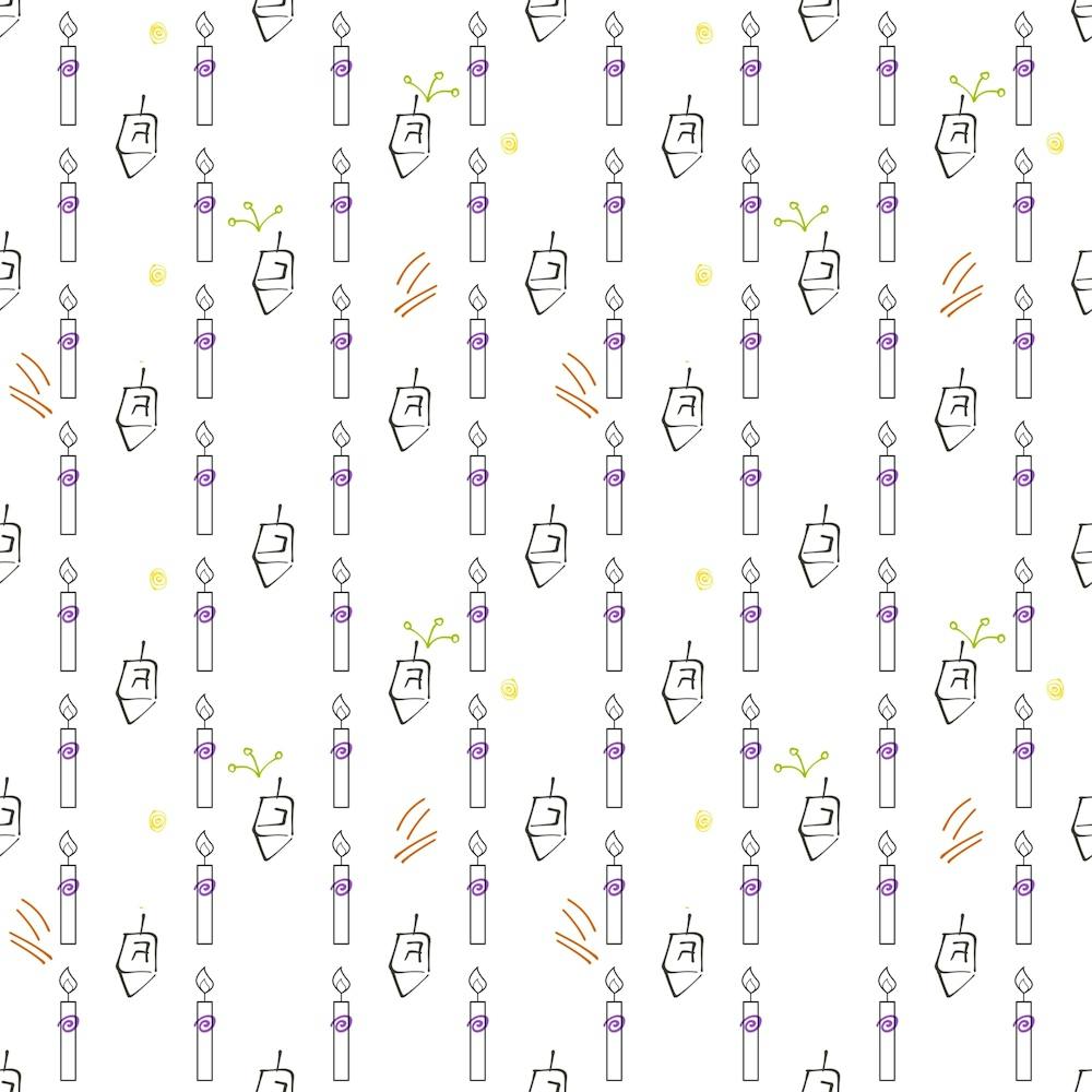 Dreidel Candles Spinning Top